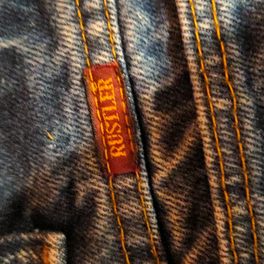 Men's Rustler 32x30 blue jeans 100% cotton - Picture 4 of 7